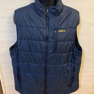 Solaris Men's Blue Puffer Vest with Logo
